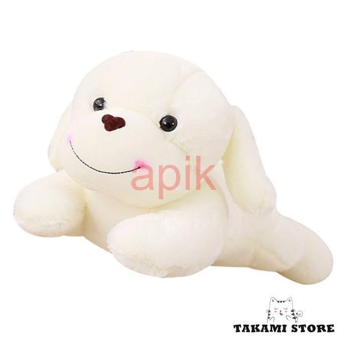 犬 ぬいぐるみ 白 うつ伏せ 新生活 プレゼント 65cm : タカミ