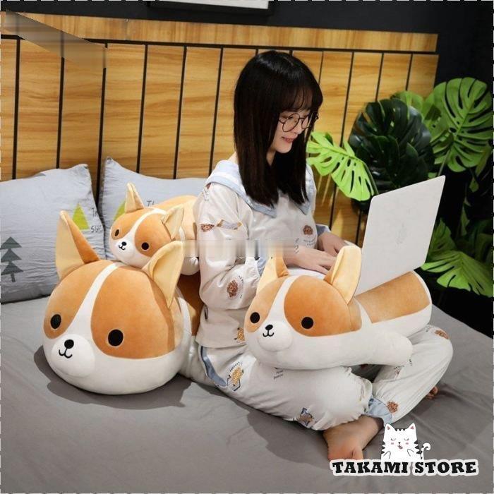 いぬ抱き枕 可愛い ぬいぐるみコーギー犬 癒しグッズ かわいい