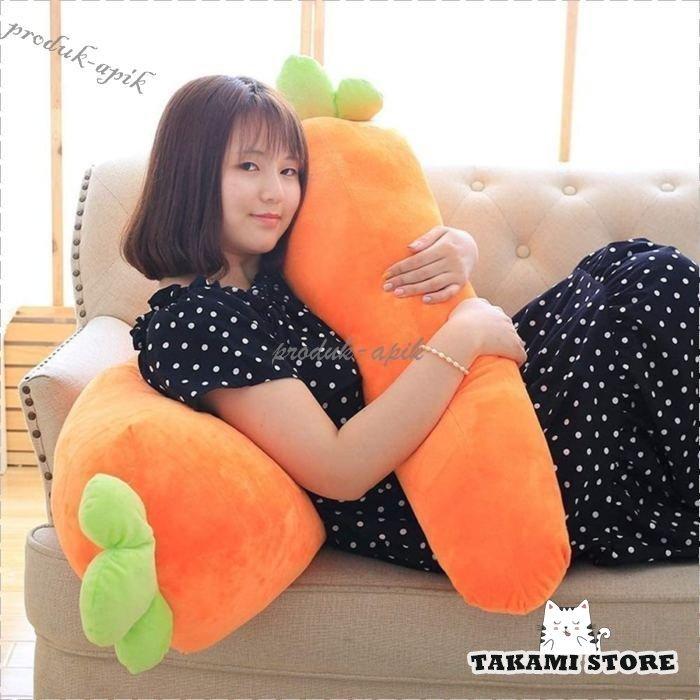 抱き枕 枕 ぬいぐるみ 寝枕 ニンジン ビッグ クッション かわいい ロングクッション付き ふわふわ お昼寝枕 子供 プレゼント 95cmの画像