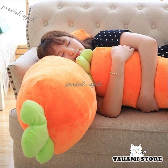 抱き枕 枕 ぬいぐるみ 寝枕 ニンジン ビッグ クッション かわいい ロングクッション付き ふわふわ お昼寝枕 子供 プレゼント 95cmの画像