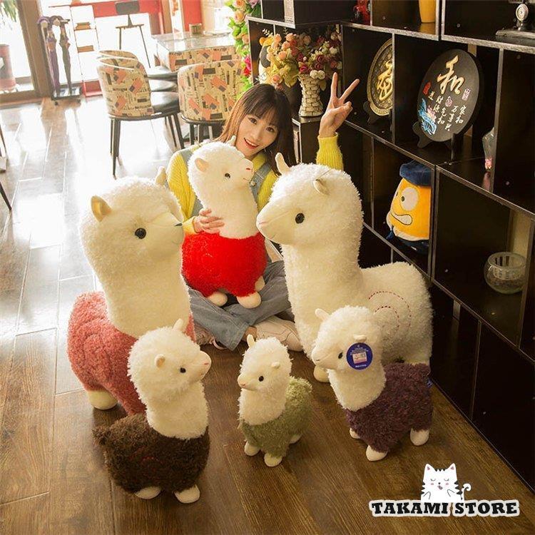 アルパカ ぬいぐるみ 手触りふわふわ 枕 抱き枕 抱きまくら おもちゃ