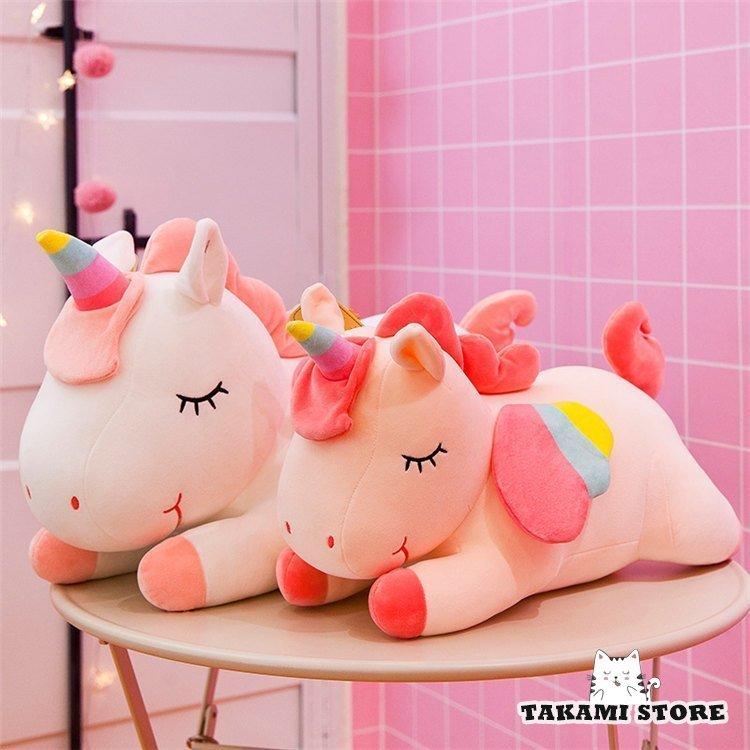 虹 ユニコーン ぬいぐるみ ふわふわ 抱きまくら おもちゃ 添い寝枕