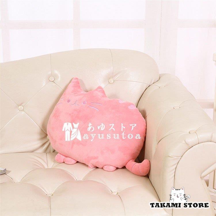 クッション 座布団 蒲団 ぬいぐるみ 猫形 ねこ 春秋冬 チェアパッド