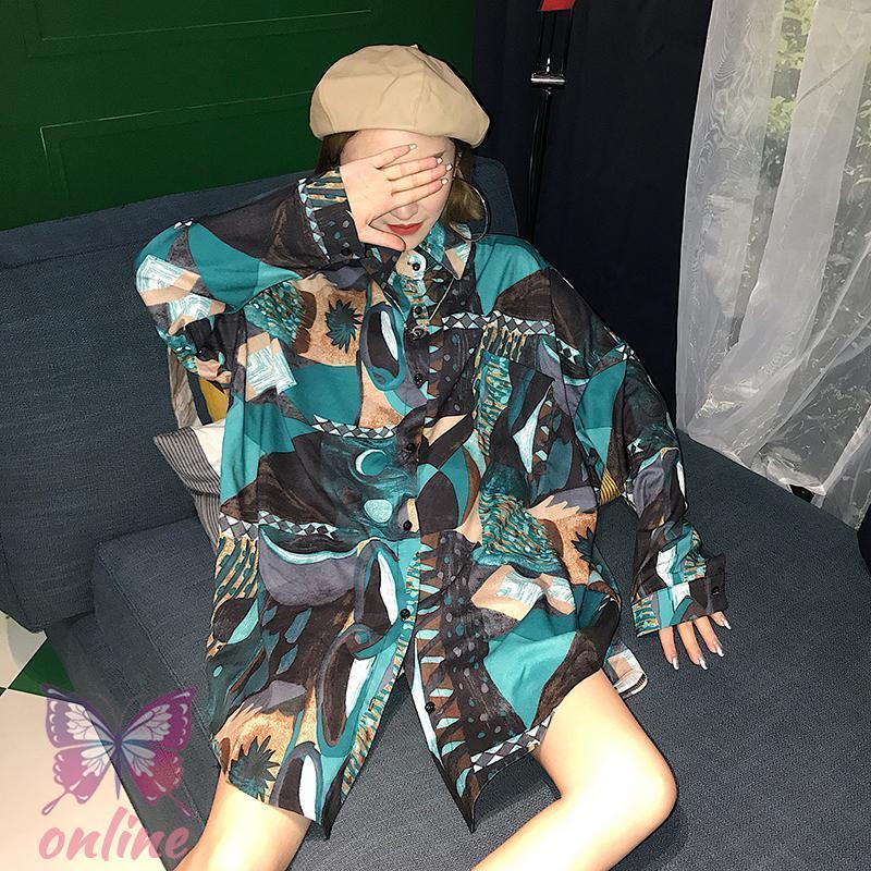 robe de chambre シャツ ブラウス 長袖 総柄 S マルチカラー ローブドシャンブル コムデギャルソンrobe de chambre COMME des
