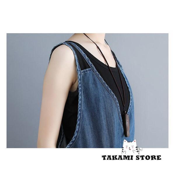 オールインワン サロペット オーバーサイズ レディース デニム
