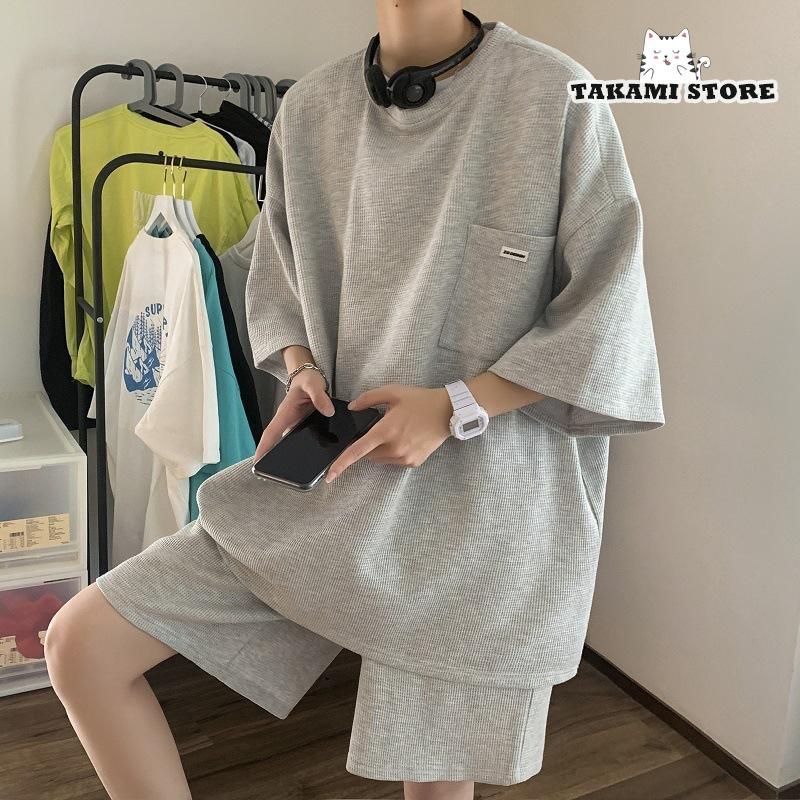 6色展開】上下セット セットアップ Tシャツ ハーフパンツ 半袖 メンズ
