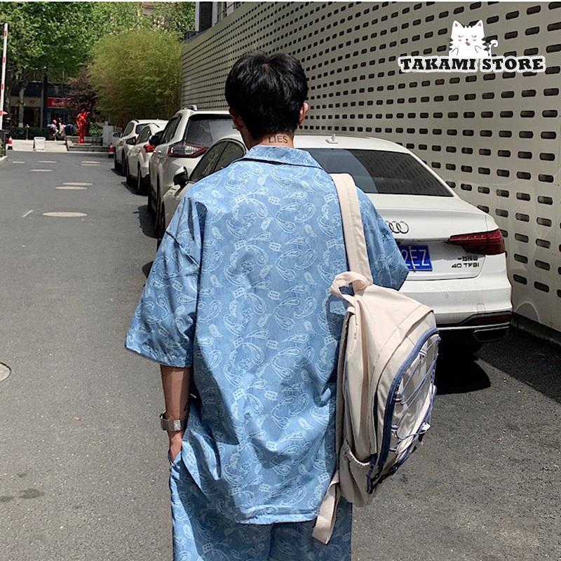 ペイズリー柄　上下セット ペイズリー柄 セットアップ メンズ 夏物 上下セット ペーズリー