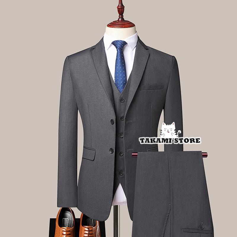 スーツ メンズ 紳士服 セットアップ 3点セット ウォッシャブル
