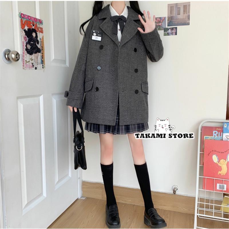 JKラシャコート ピーコート レディース 中綿 学院風コート ロング 冬秋