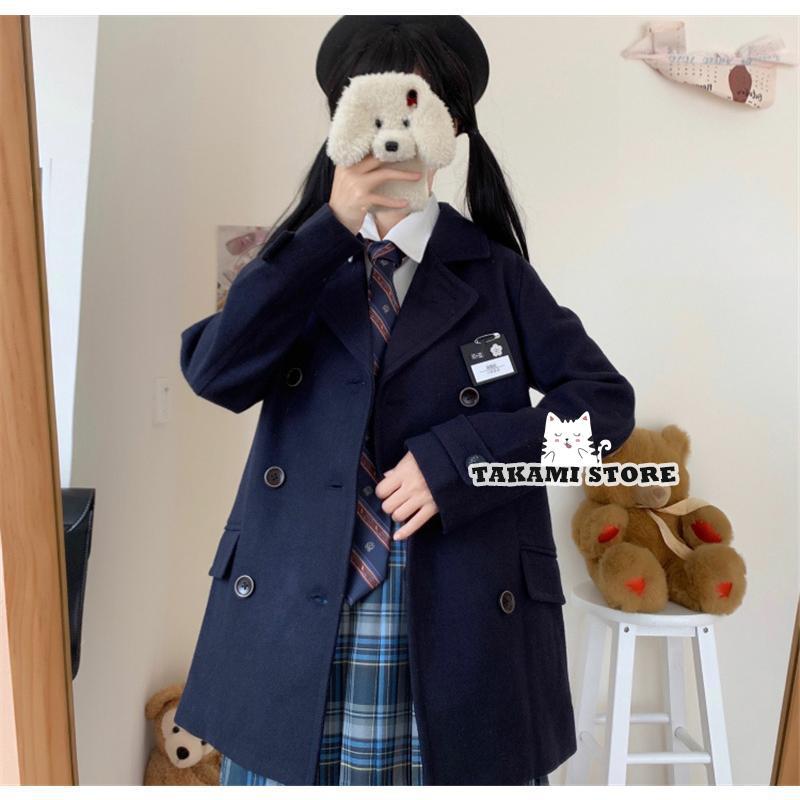 JKラシャコート ピーコート レディース 中綿 学院風コート ロング 冬秋