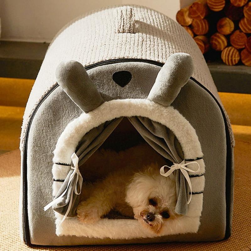犬ハウス ペットハウス ドーム型 2way 室内 秋冬用 猫ハウス 犬ベット
