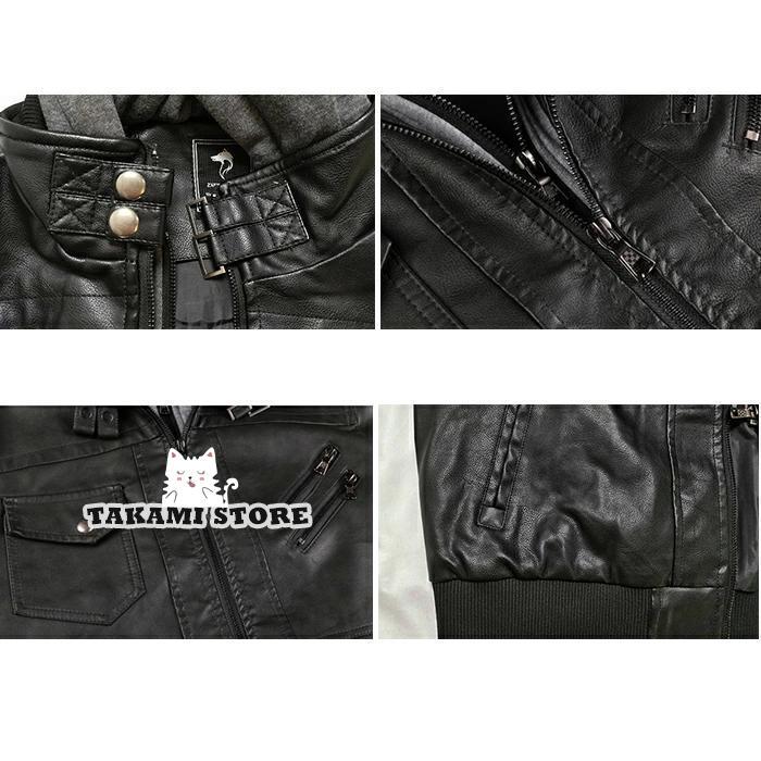 ライダースジャケット メンズ ライダース レザー ジャケット シングル