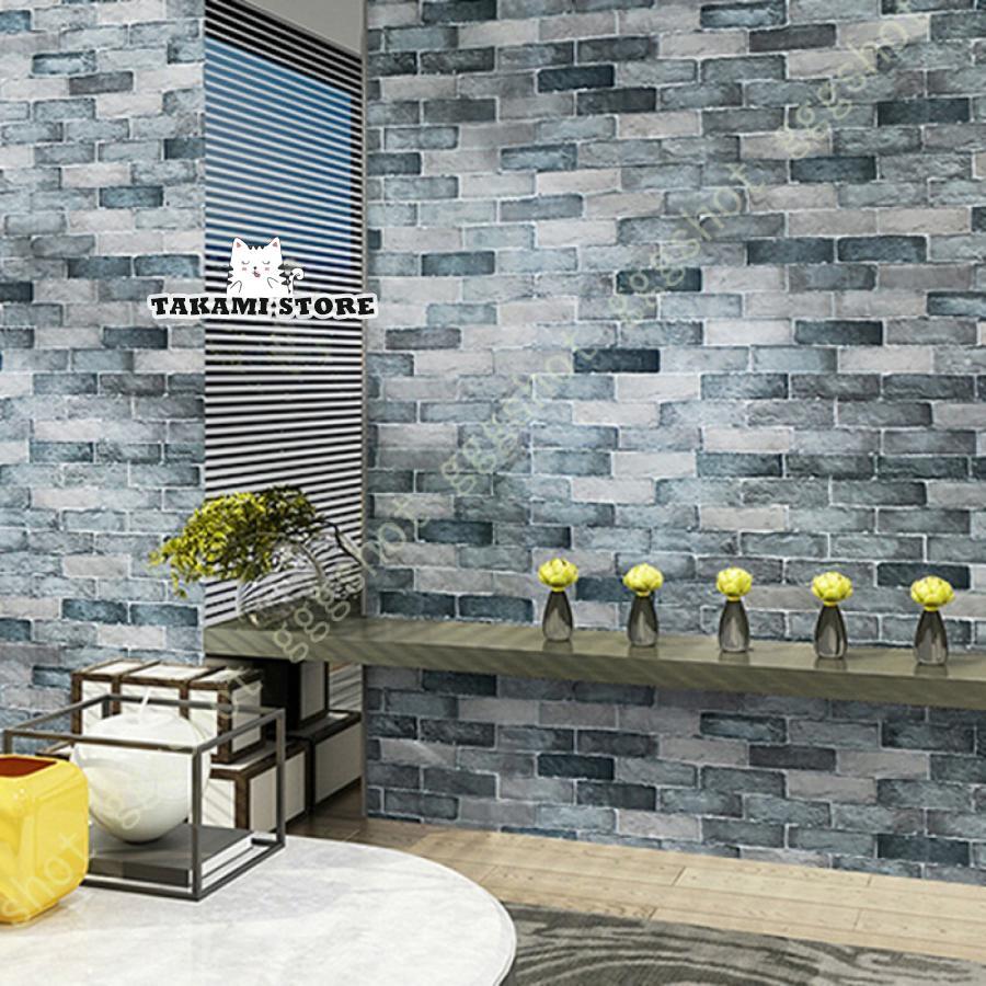 壁紙 のり付き 破れにくい コンクリート 塗り壁調 ノルディックブルー