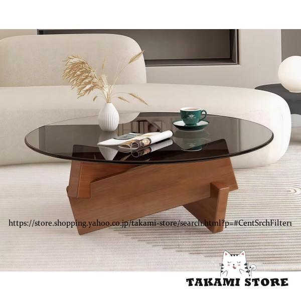 2色 組立簡単 ローテーブル 天然木テーブル センターテーブル リビング