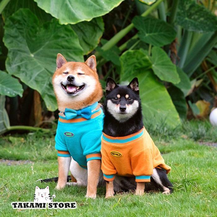 犬服 ペット服 起毛 トップス トレーナー ドッグ ワッペン 犬用 小型犬 中型犬 ネコポス｜takami-store｜02