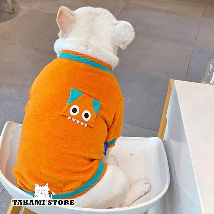 犬服 ペット服 起毛 トップス トレーナー ドッグ ワッペン 犬用 小型犬 中型犬 ネコポス｜takami-store｜07