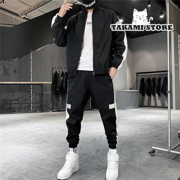 ジャージ上下 セットアップ メンズ 長袖 スウェット上下 スポーツ