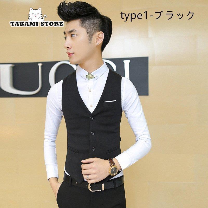 agr アジル GACKT ジレ ベスト ジャケット ブラック M フォーマル agr アジル GACKT ジレ ベスト ジャケット ブラック M