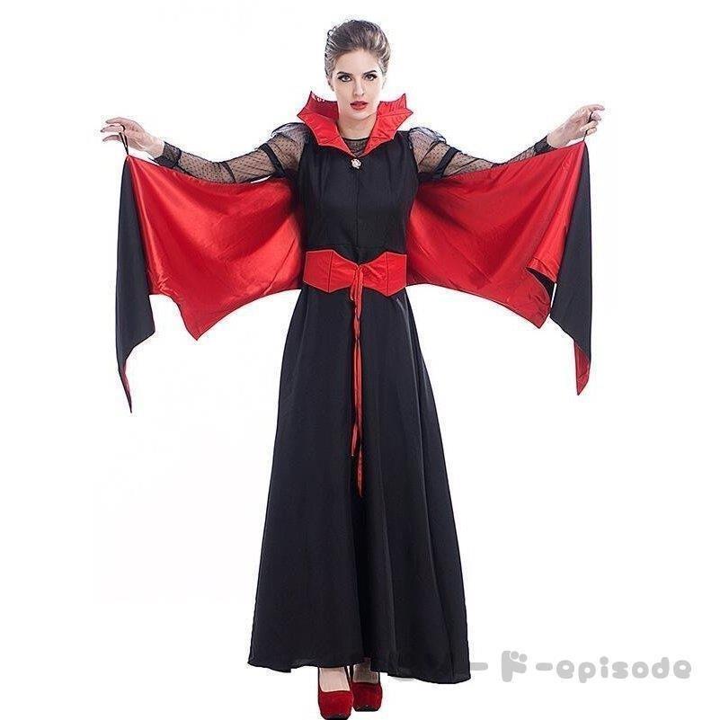 ハロウィン衣装 大人 女性用 ドラキュラ 吸血鬼 コスプレ 伯爵 ハロウィン衣装 大人 女性用 ドラキュラ 吸血鬼 コスプレ 伯爵