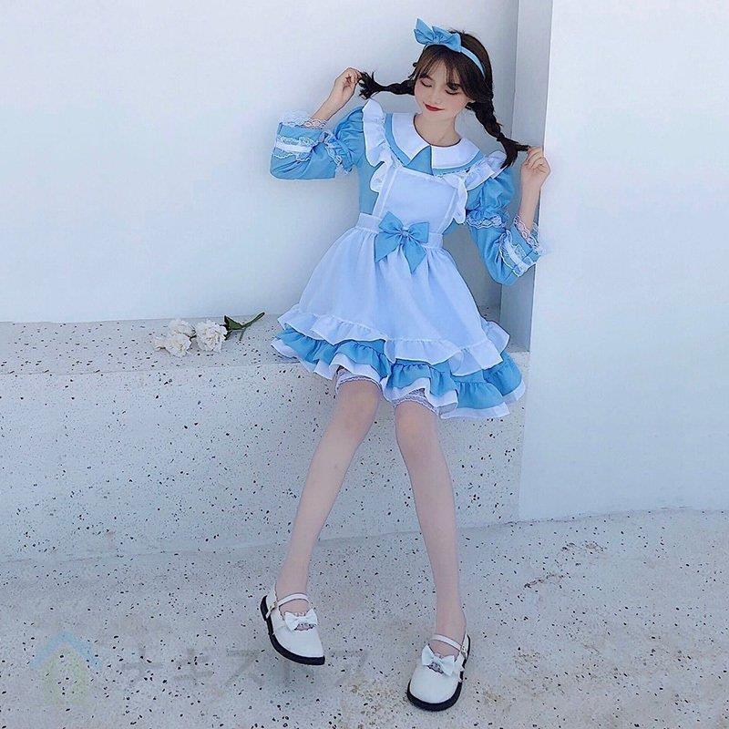 アリスふしぎの国のコスプレメイド服 ロリータ 少女メイド服