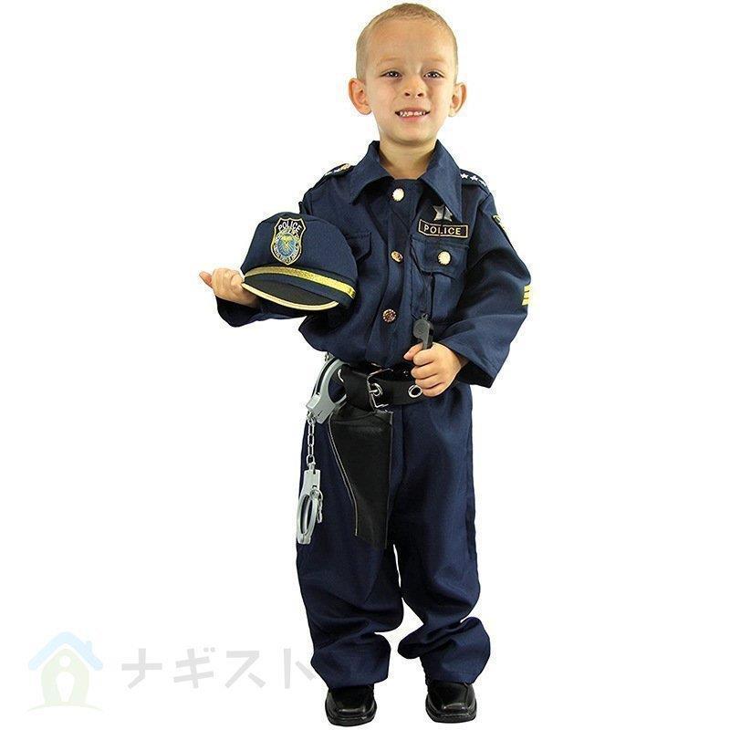 ハロウィン 衣装 子供用 7点セット 警官 ポリス 仮装 コスチューム 警察 キッズ パイロット 子供服コスプレ 警察官 制服 おまわりさん｜takami-store｜04