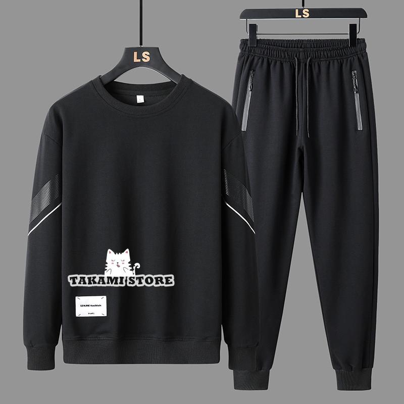 セットアップ メンズ おしゃれ ジャージ スウェット カジュアル 長袖