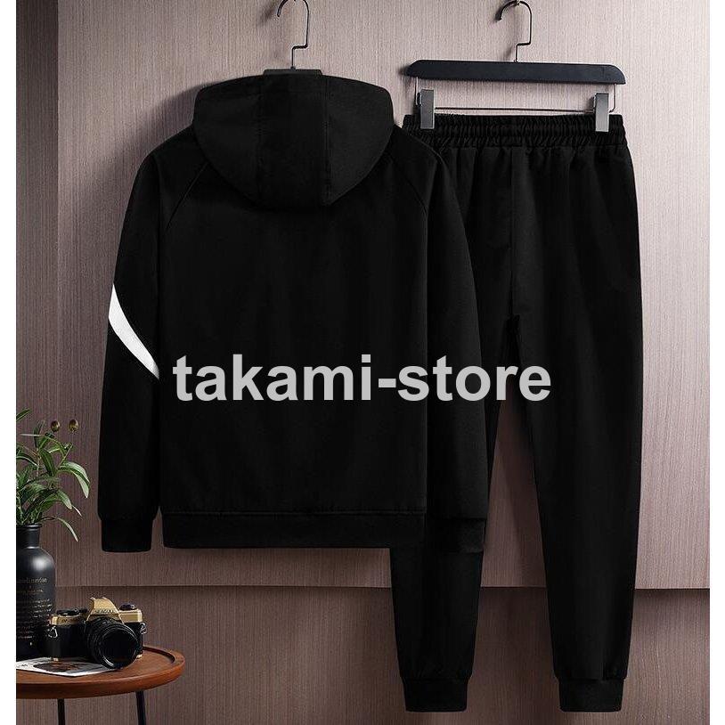 上下 2点セット メンズ セットアップ 大きいサイズ 長袖 パーカー