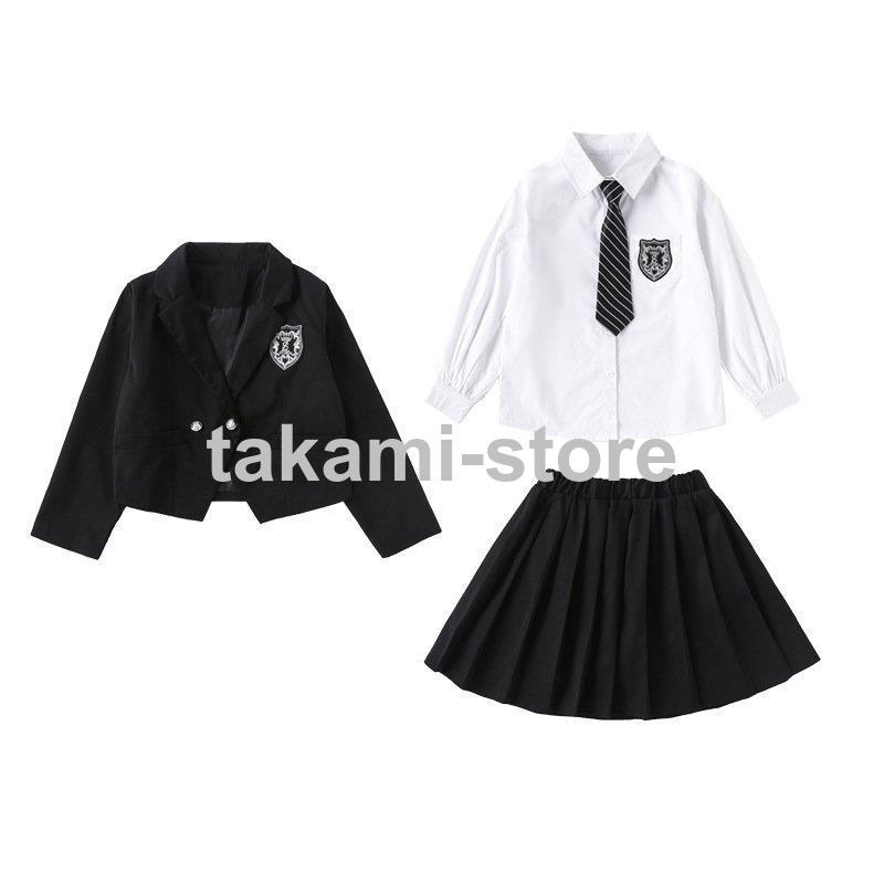 卒業式 子供服 女子 スーツ ジャケット 3点セット 卒服 女の子