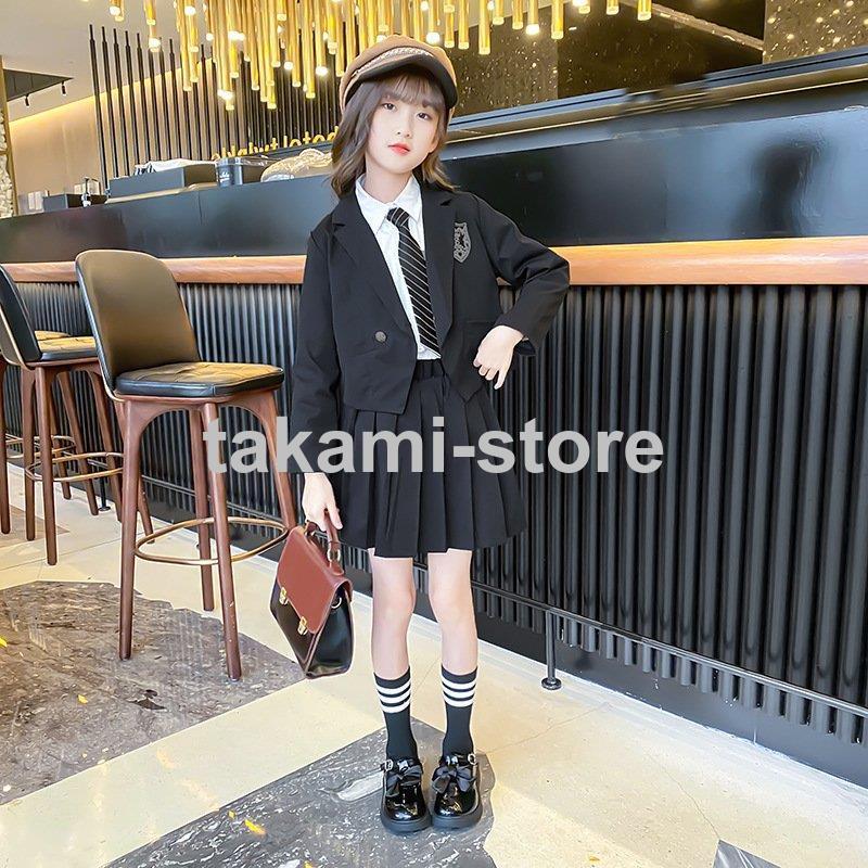 卒業式 子供服 女子 スーツ ジャケット 3点セット 卒服 女の子