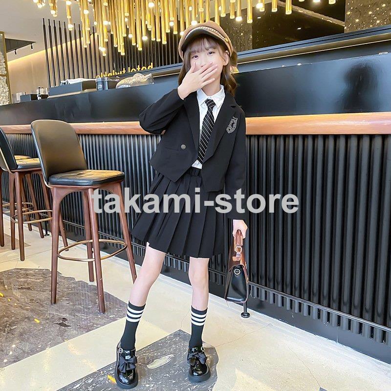 卒業式 子供服 女子 スーツ ジャケット 3点セット 卒服 女の子