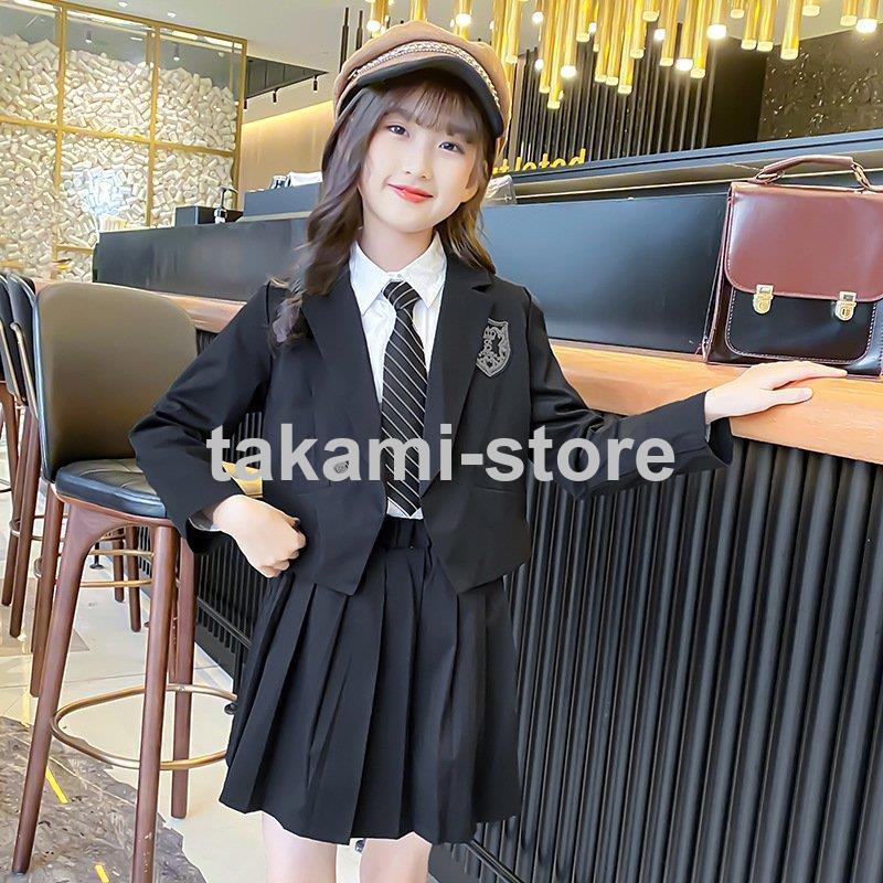 卒業式 子供服 女子 スーツ ジャケット 3点セット 卒服 女の子