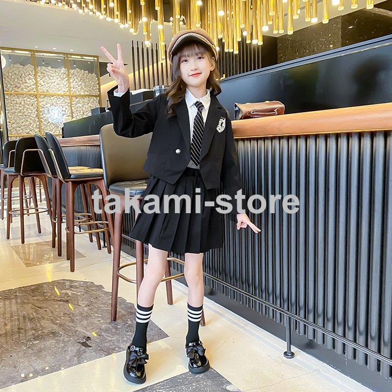 美品　コビープリスクール　女の子制服セット　ジャクエツ 卒業式 子供服 女子 スーツ ジャケット 3点セット 卒服 女の子