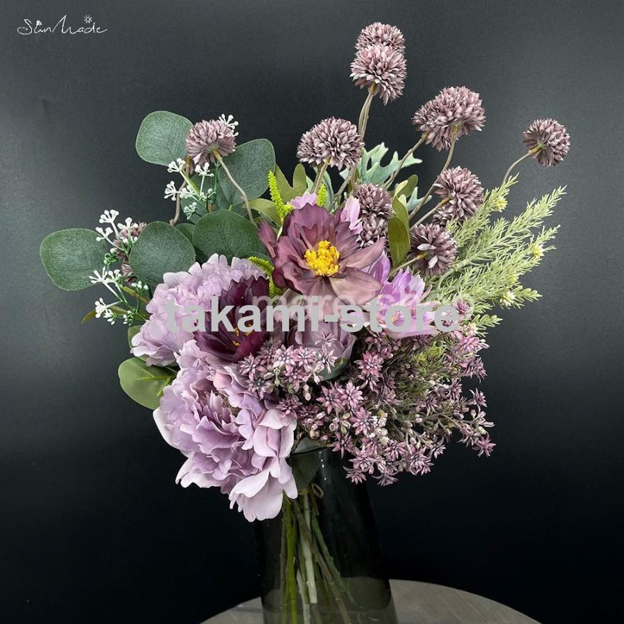 花　アートフラワー　ブーケ　ボタン　牡丹　蕾　ツボミ　プレゼント　立体 花 アートフラワー ブーケ ボタン 牡丹 蕾 ツボミ プレゼント 立体