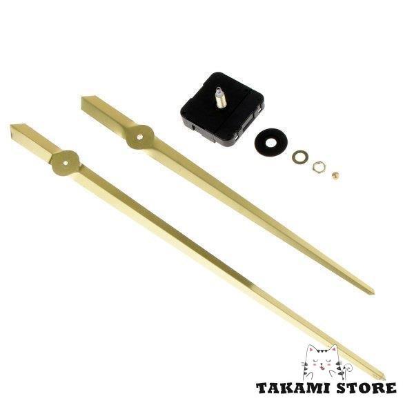 ロングハンドウォールクロッククォーツムーブメントメカニズムDIY修理ツールパーツキット ゴールド tk22810wj637タカミ