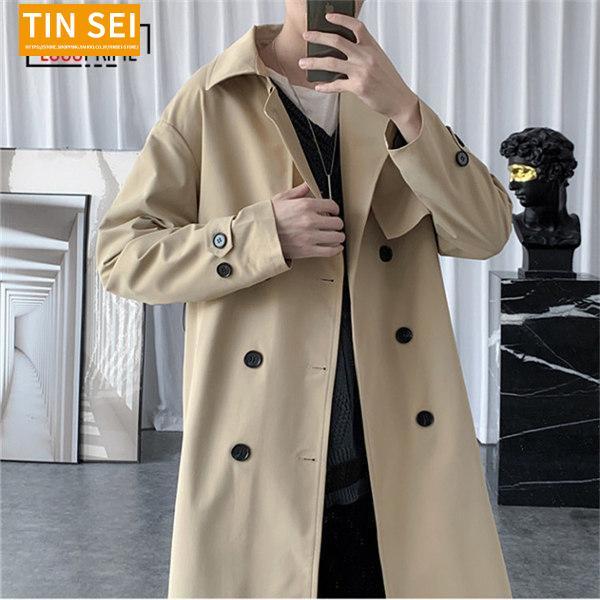 トレンチコート メンズ ロングコート ビジネスコート ステン