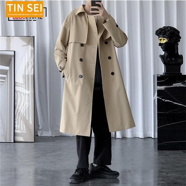 トレンチコート メンズ ロングコート ビジネスコート ステン