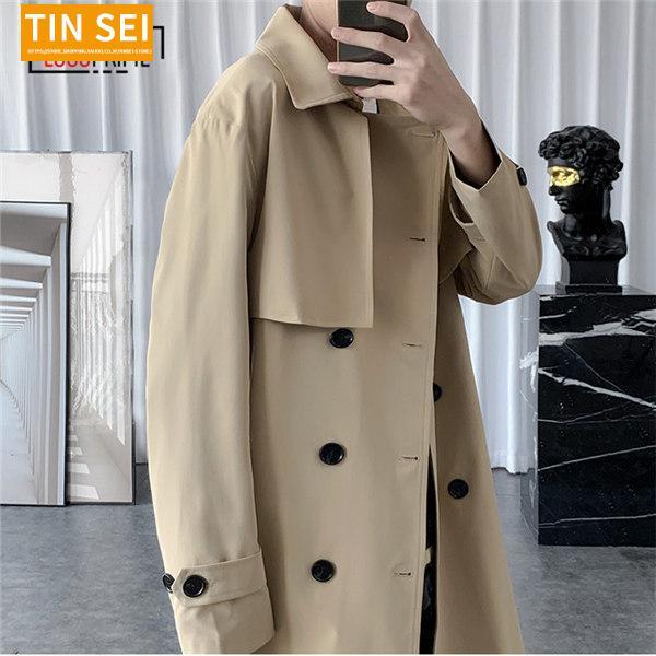 トレンチコート メンズ ロングコート ビジネスコート ステン