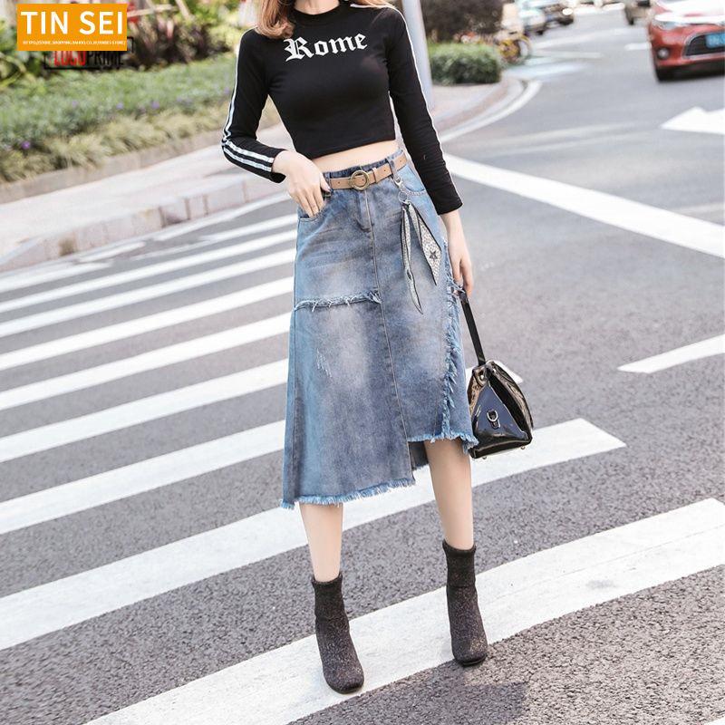 レディース ロングスカート デニムスカート タイトスカート