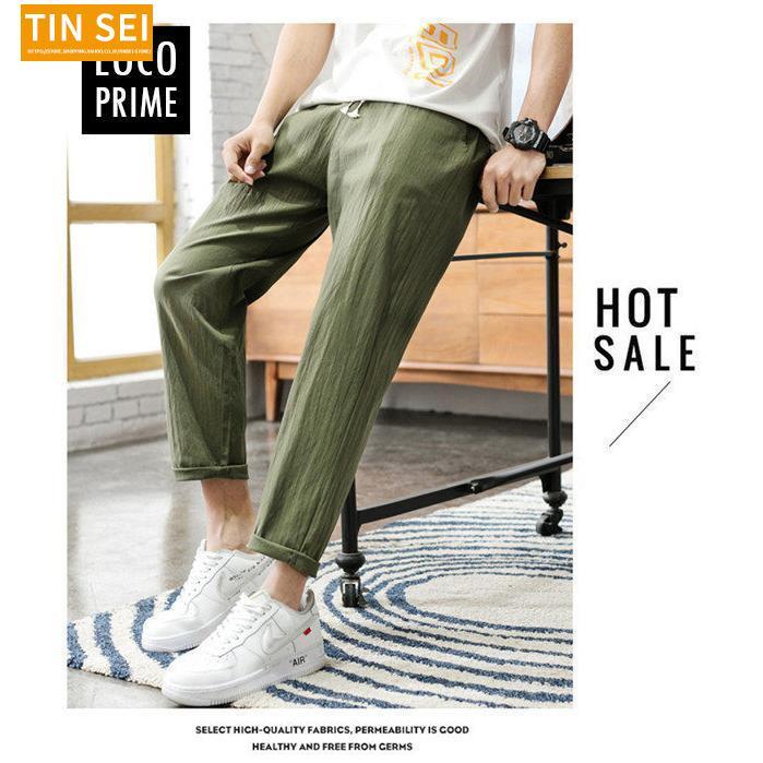 夏 ワイドパンツ メンズ リネンパンツ 白 ホワイト 綿麻 チノパン