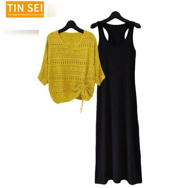 夏ワンピース　5着セット 接触冷感／吸水速乾／洗濯機OK】イージーケア前開きワンピース