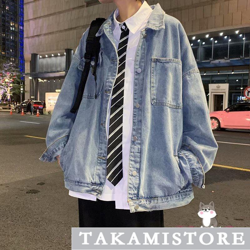 デニムジャケット メンズ デニムコート 無地 折り襟 トップス 