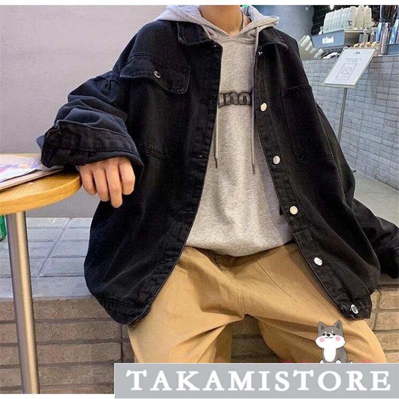 デニムジャケット メンズ デニムコート 無地 折り襟 トップス 