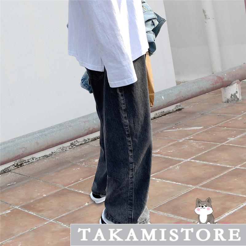 極太 デニムパンツ メンズ ジーンズ ルーズフィット B系 ヒップホップ