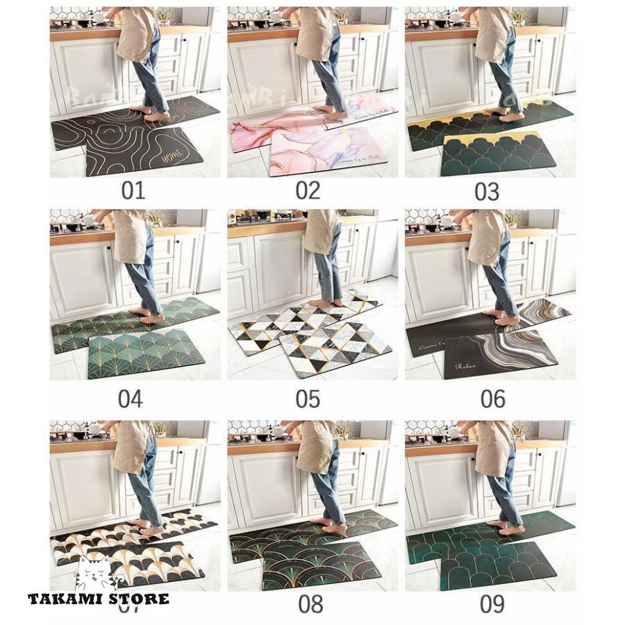 キッチンマット 拭ける キッチンラグ 北欧 ラグマット フロアマット 台所 150｜takami-store｜02