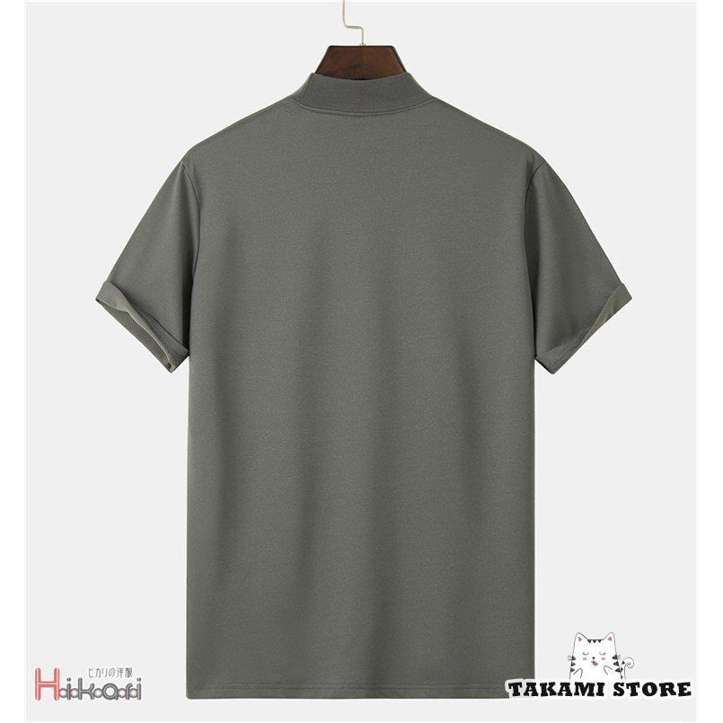 kolor ハイネックTシャツ ハイネックtシャツ メンズ 半袖 スポーツ tシャツ ティーシャツ