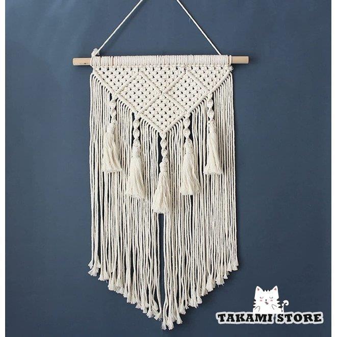 NO.93 ボヘミアンなマクラメタペストリー Amazon.co.jp: マクラメ壁掛け大型ボヘミアン装飾、100%手作りタッセル