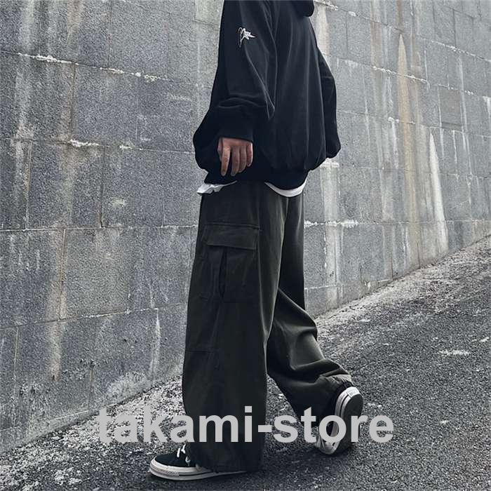 ワイズ/メンズカーゴパンツ/ワークパンツ/ダブルポケット/ボタンフライ