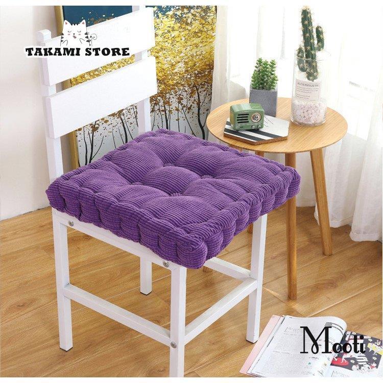 座布団 おしゃれ 正方形 円形 純色 クッション チェアパッド