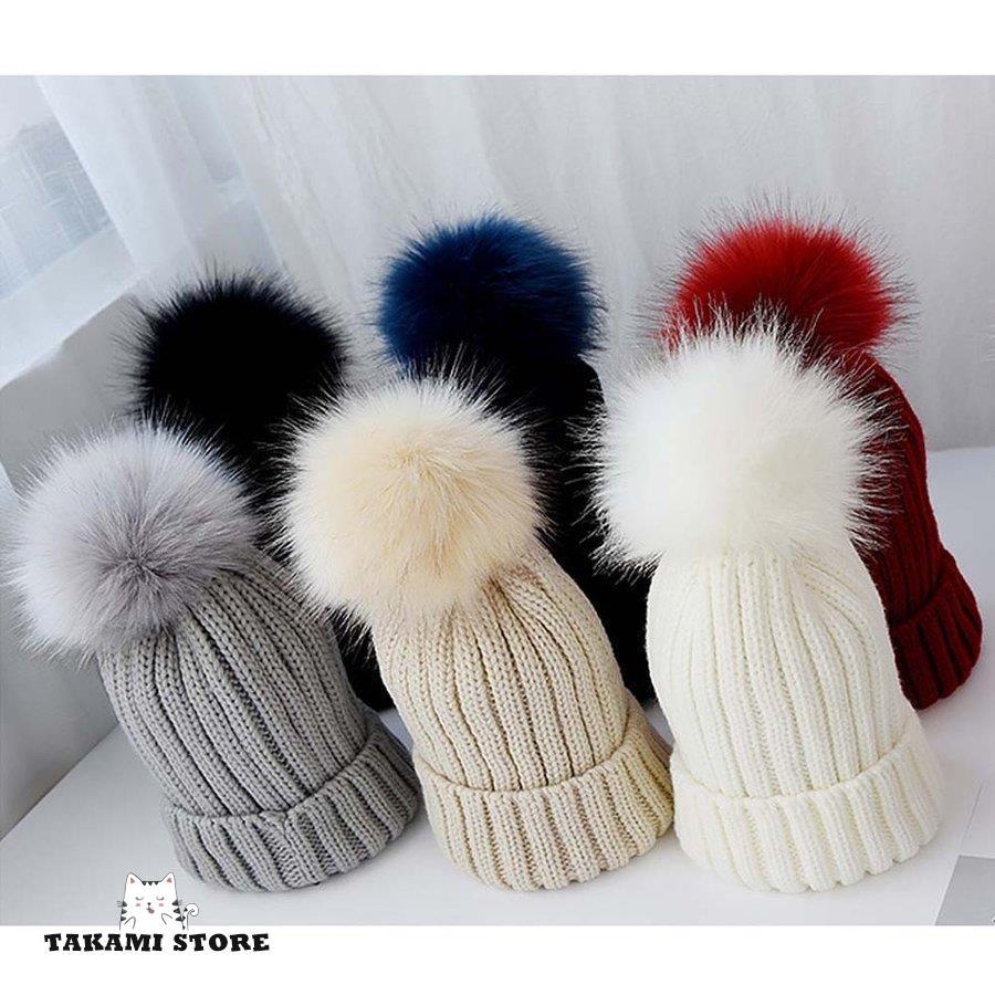 ニット帽 レディース ボンボン 帽子 秋冬 ニットキャップ 冬