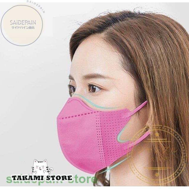 マスク 立体型 100枚 3D 大人 使い捨て 耳が痛くない 通気 おしゃれ 夏
